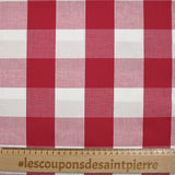 Cotton Vichy 50mm Red