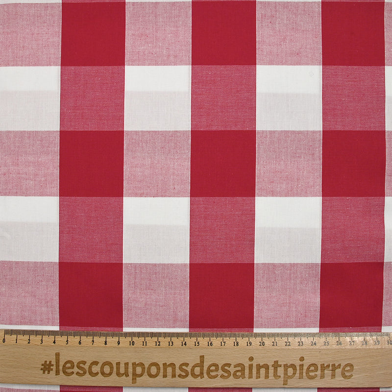 Cotton Vichy 50mm Red