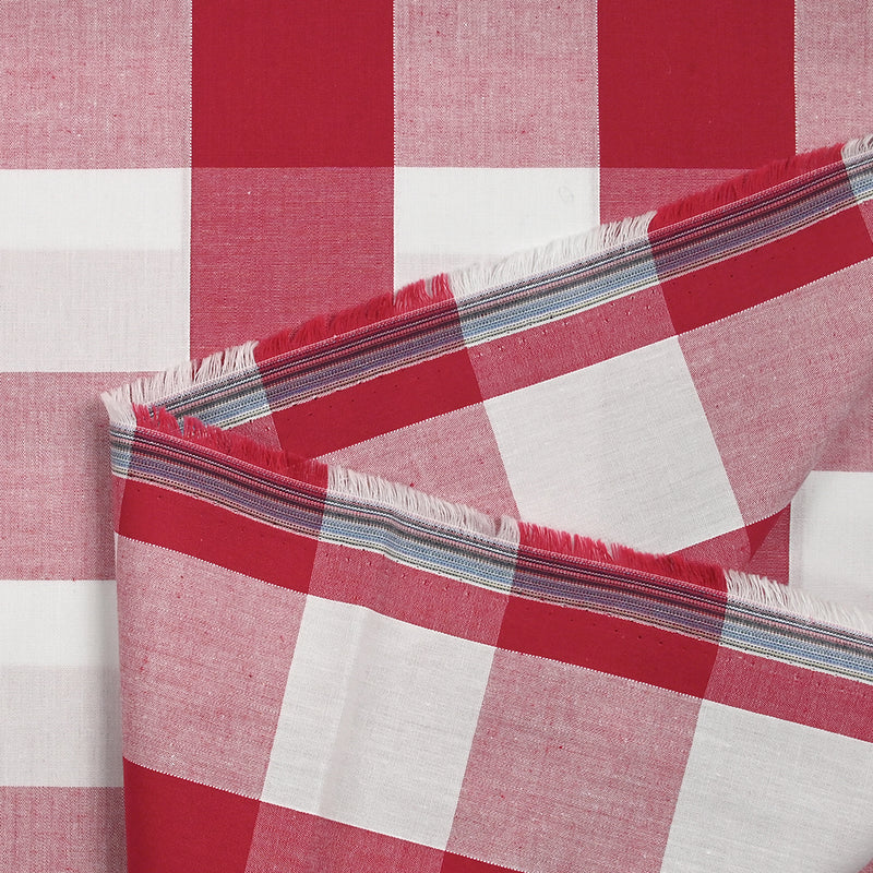 Cotton Vichy 50mm Red