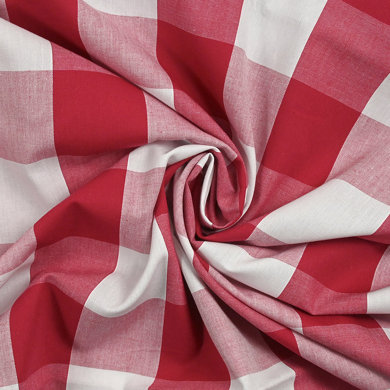 Cotton Vichy 50mm Red