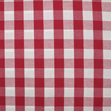 Algodón Vichy 25 mm rojo