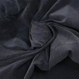Velours de coton élasthanne ras bleu sombre