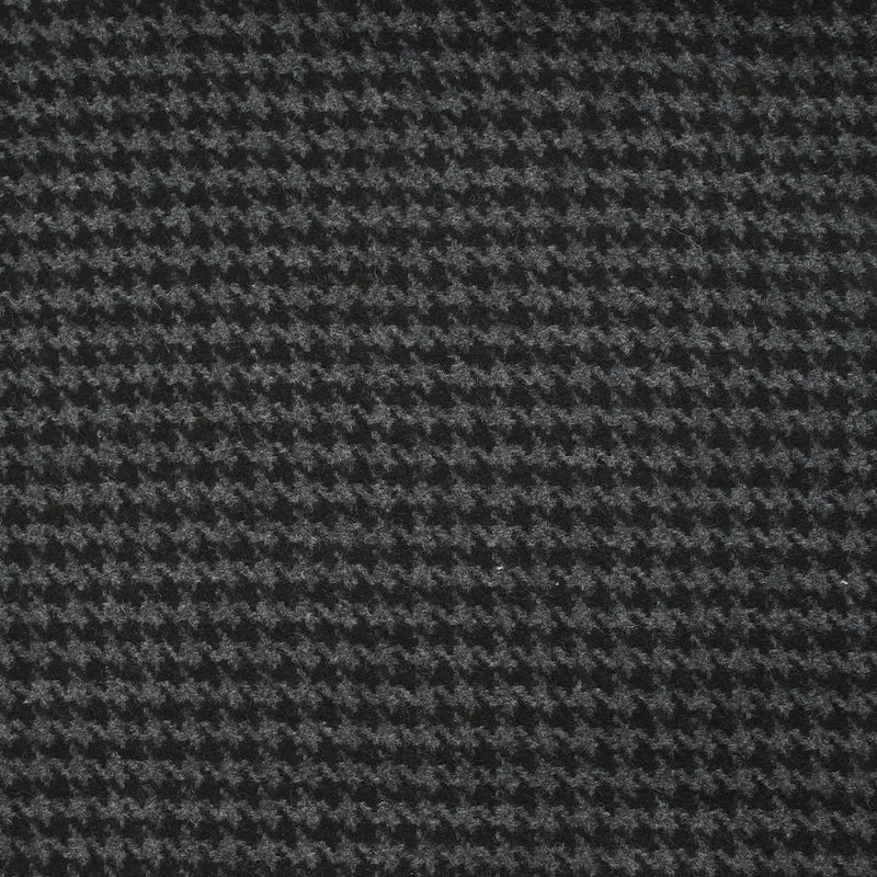 Laine mélangée pied-de-poule noir et anthracite
