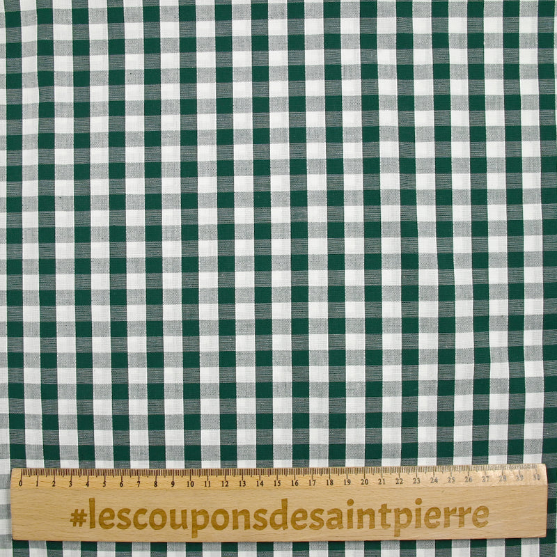 Vichy Cotton 9 mm de color verde oscuro