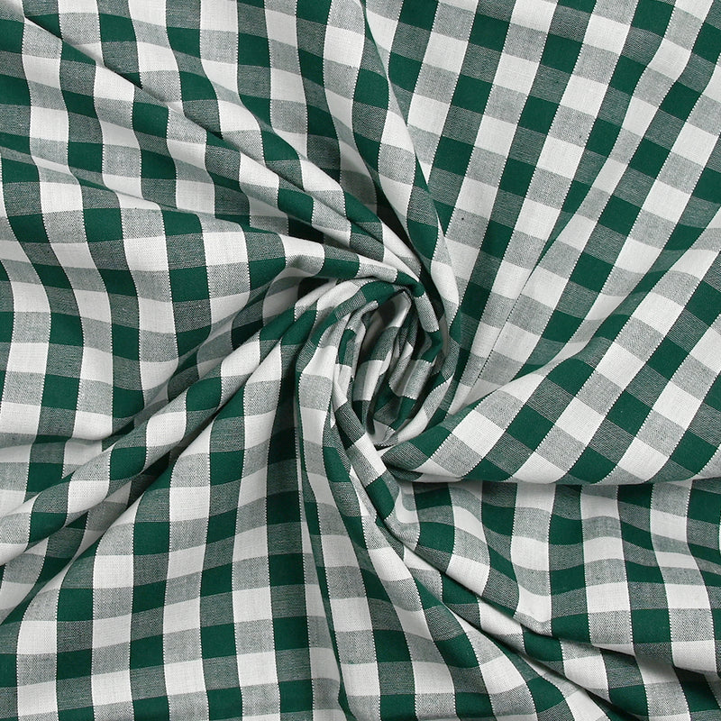 Vichy Cotton 9 mm de color verde oscuro