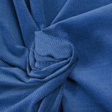 Velours de coton ras Annick bleu