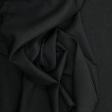 Crêpe polyester noir sombre