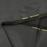 Tissu tailleur laine mélangée fantaisie gris argent fond noir