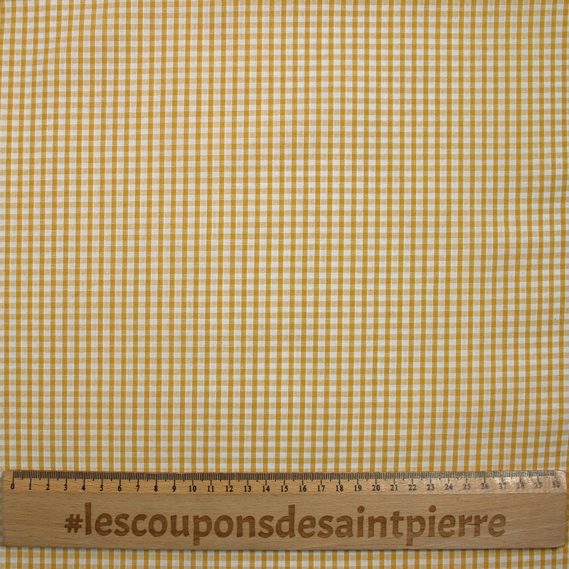 Cotton Vichy 3mm mustard
