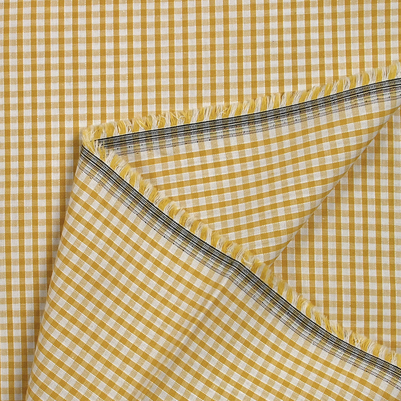 Cotton Vichy 3mm mustard