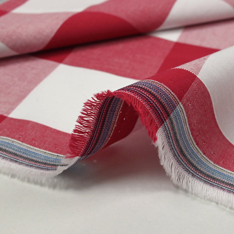 Cotton Vichy 50mm Red