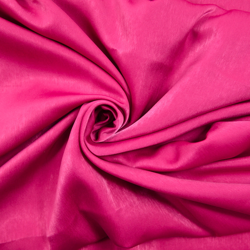 Satin polyester fluide marbré fuchsia
