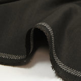 Black and dark brown wool blend twill suit fabric
