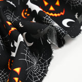 Coton imprimé nuit d’halloween fond noir