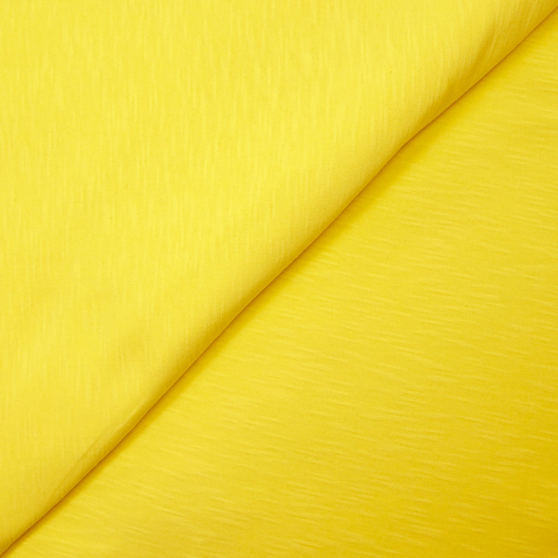 Jersey de coton flammé safran