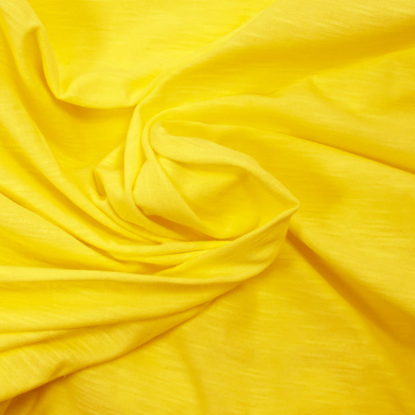 Jersey de coton flammé safran