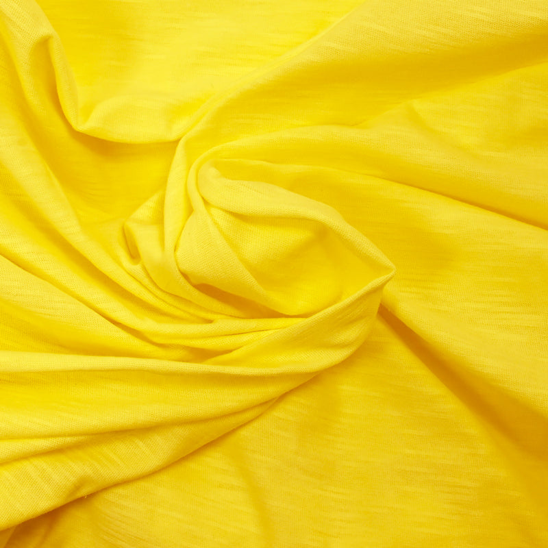 Jersey de coton flammé safran