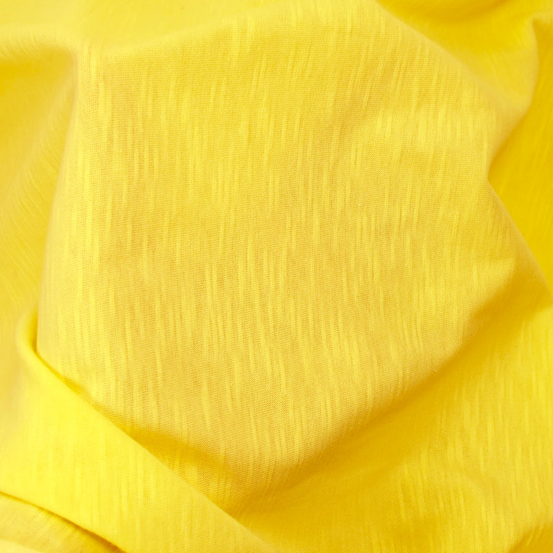Jersey de coton flammé safran