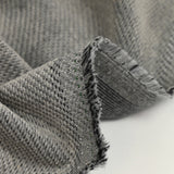 Velours de coton ras Maéva gris