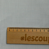 Coton tissé-teint à carreaux marron fond blanc