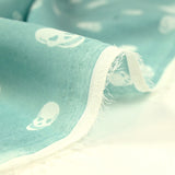 Muslin printed rebel souls hearts menthol background
