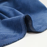 Velours de coton ras Annick bleu