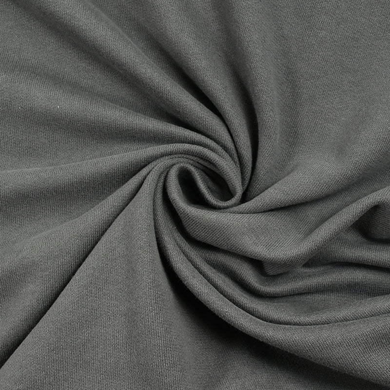 Jersey french terry gris foncé