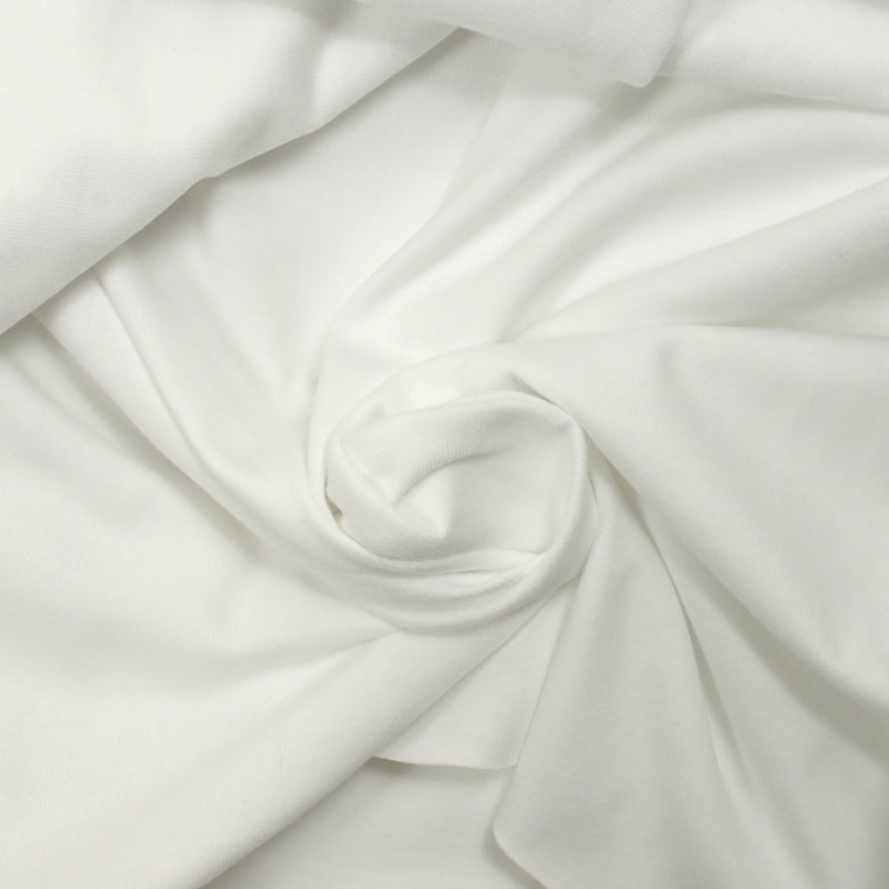 Jersey de coton blanc papier