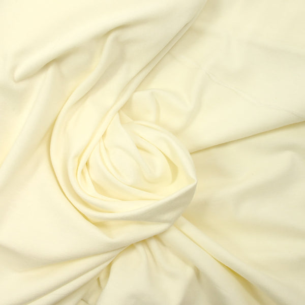 Jersey de coton jaune pastel