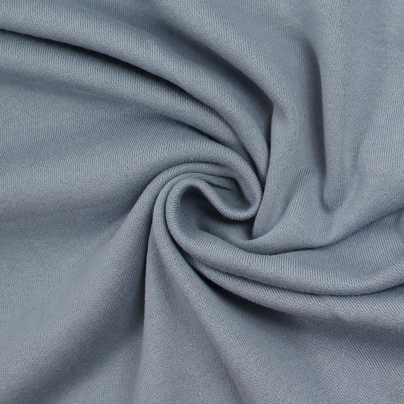 Jersey french terry bleu charrette