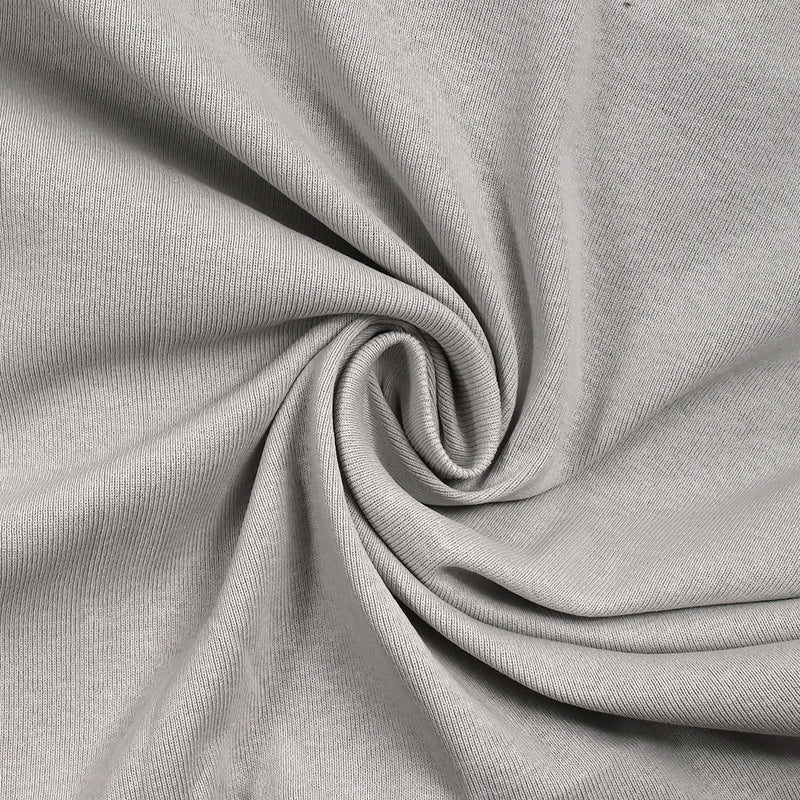 Maille Milano coton gris clair