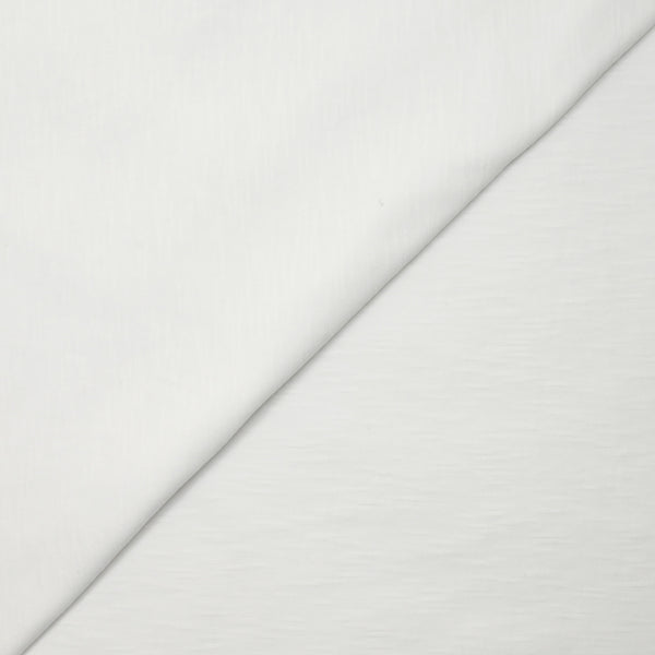 Jersey de coton flammé blanc neige
