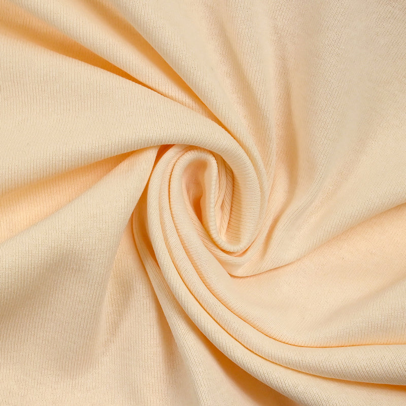 Maille Milano coton pêche blanche
