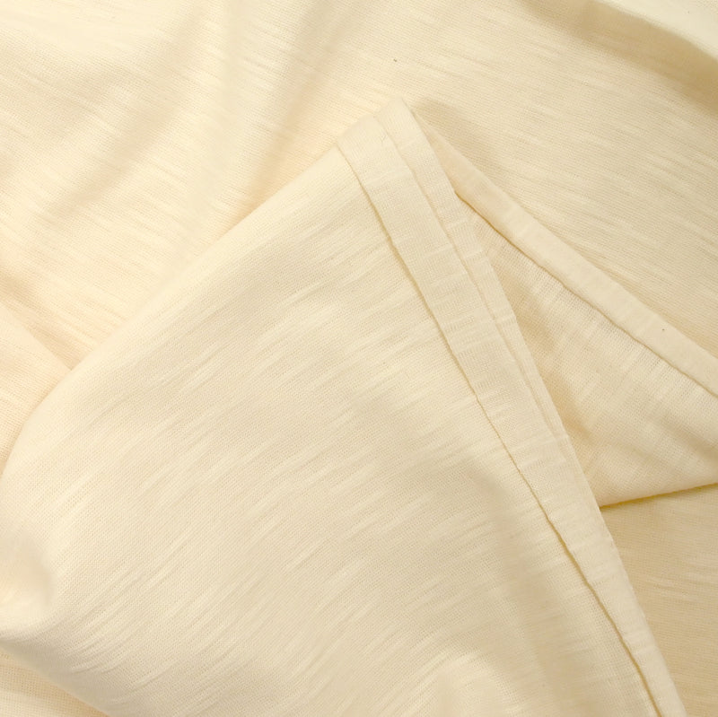 Jersey de coton flammé crème vanillée