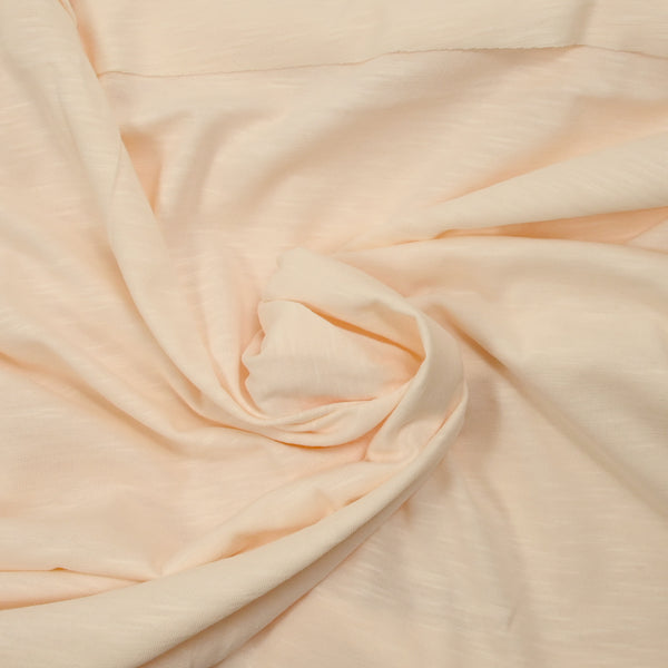 Jersey de coton flammé coquille d'oeuf