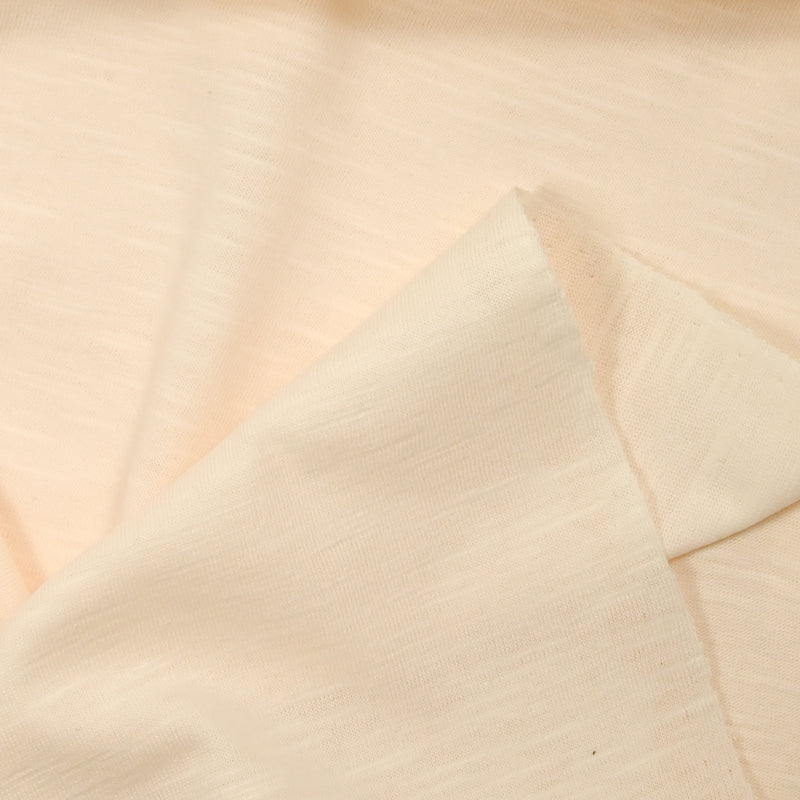 Jersey de coton flammé coquille d'oeuf