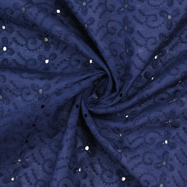 Broderie anglaise Izanagi marine