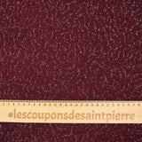 Maille Lurex Sunny ajourée fond lie de vin