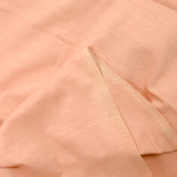 Jersey de coton flammé pêche rosé