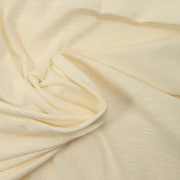 Jersey de coton flammé écru