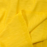 Jersey de coton flammé safran