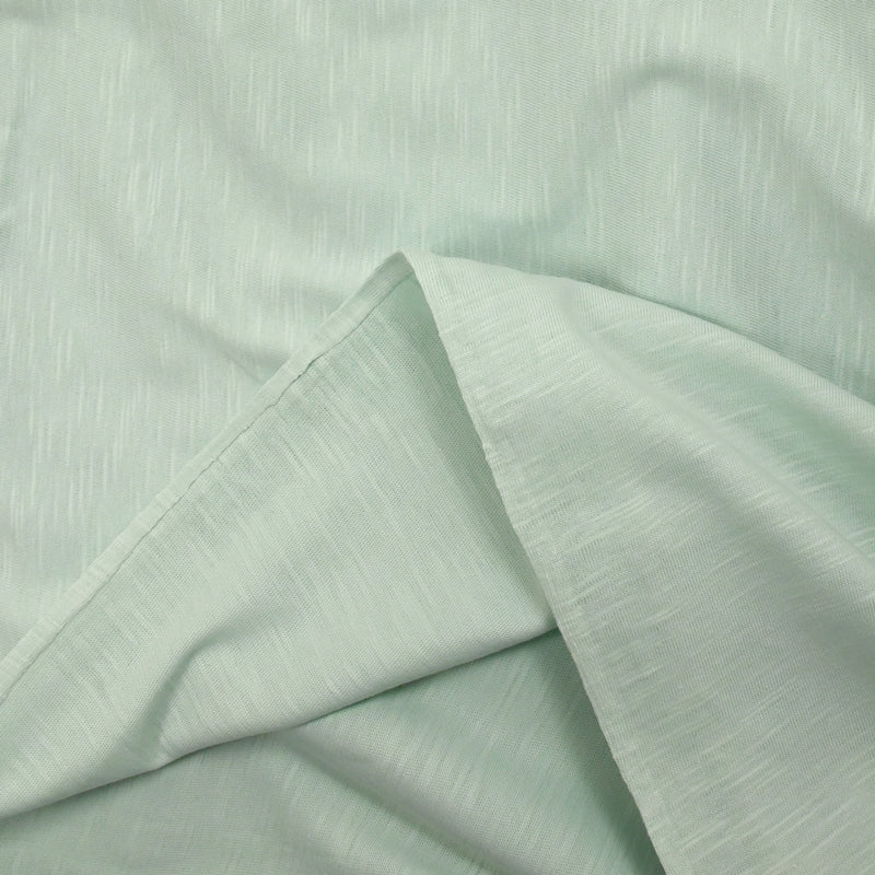 Jersey de coton flammé menthe glacée