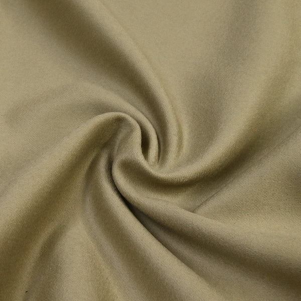 100% cashmere double face olive per meter