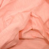 Jersey de coton flammé rose saumon