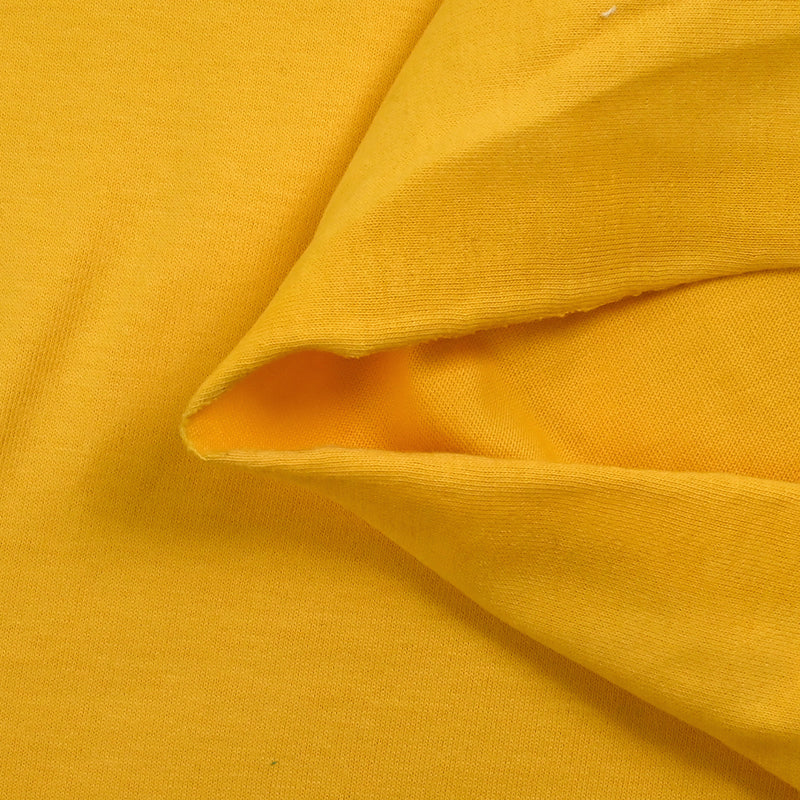 Jersey de coton jaune soleil