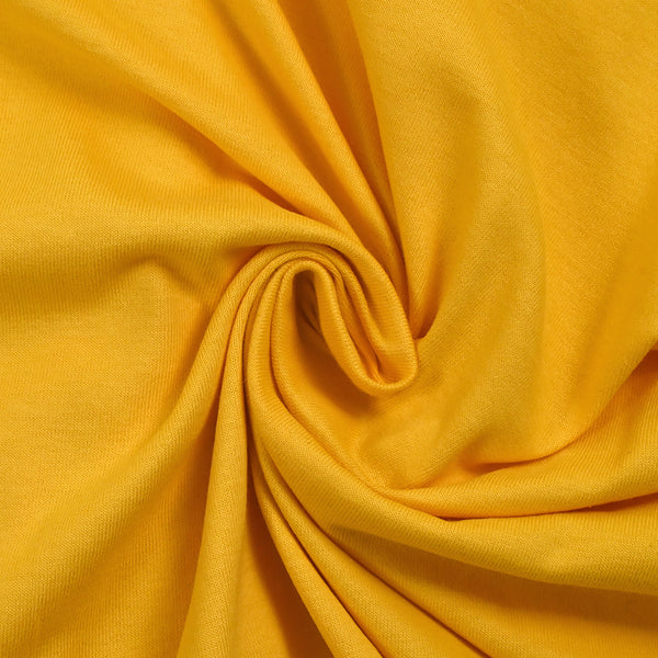 Jersey de coton jaune soleil