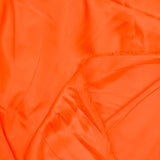 Satin polyester fin orange fluo
