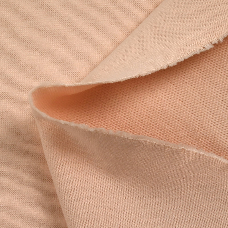 Jersey de coton interlock rose saumon