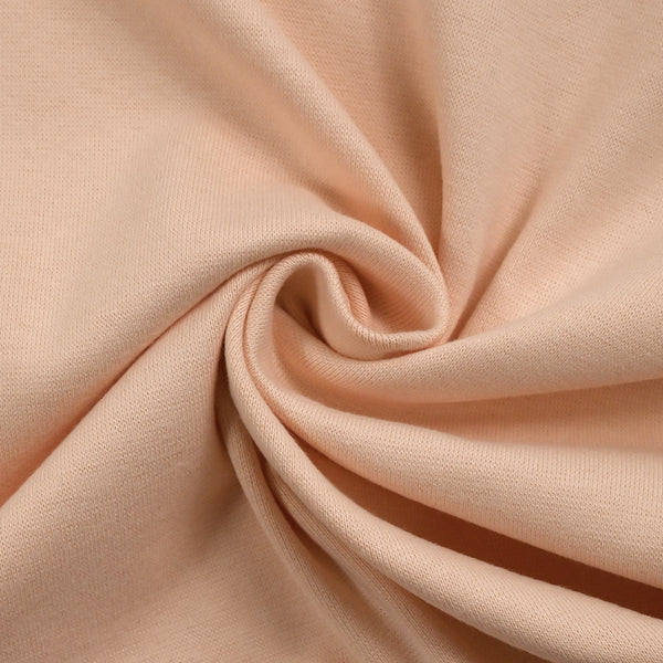 Jersey de coton interlock rose saumon