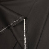 Tissu tailleur laine mélangée sergé marron foncé